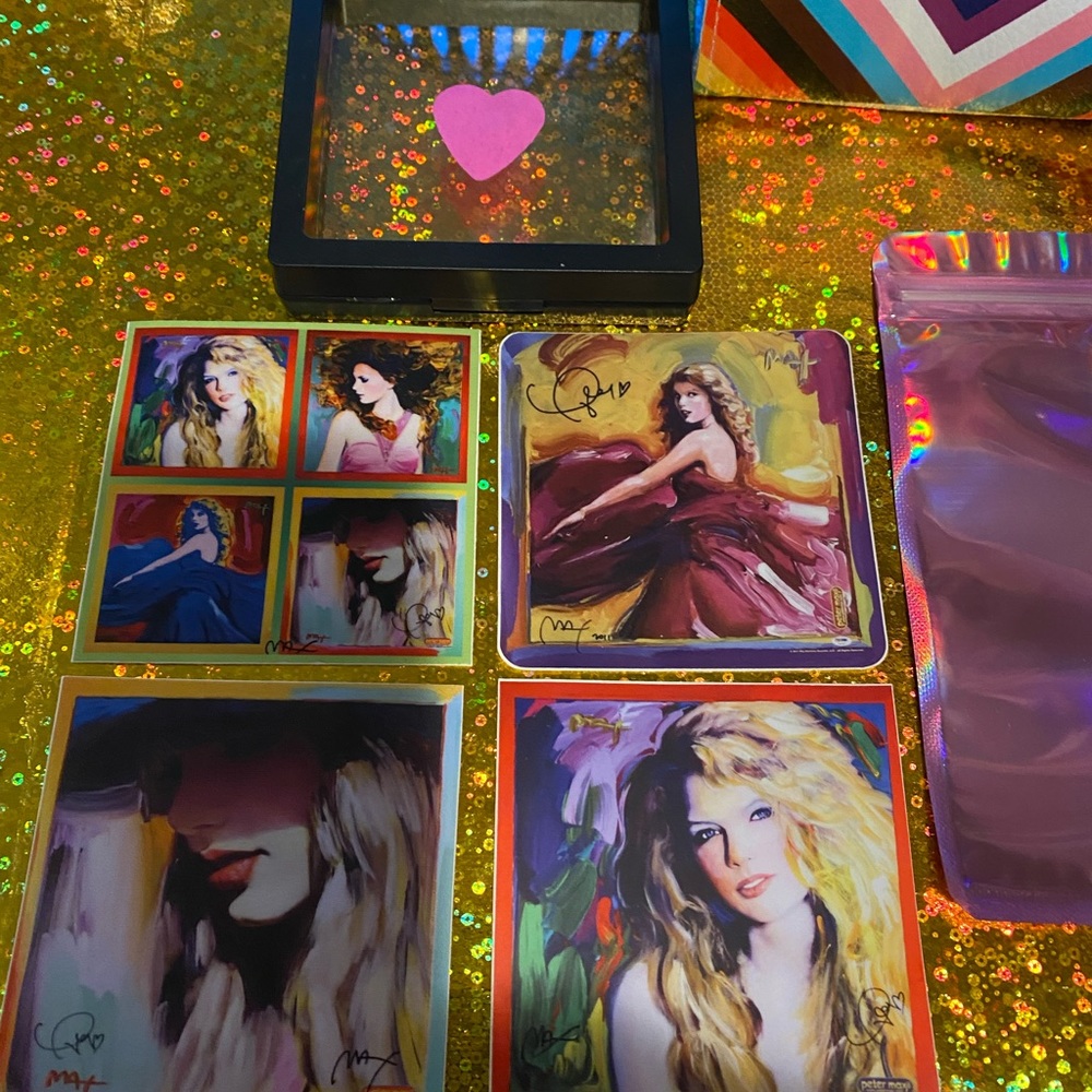 TAYLOR SWIFT PETER MAX ZED PROMOTIONAL SELLING PHOTO SET MINT + REPUTATI…